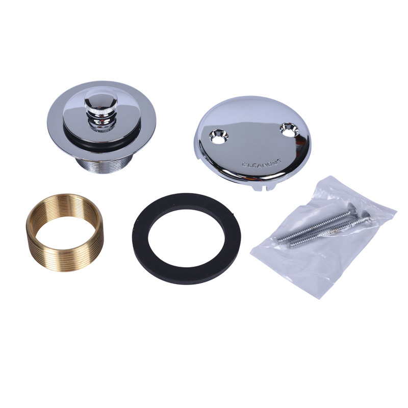 Tub Drain Strainer Trim Kit with Drain Body - Polished Chrome