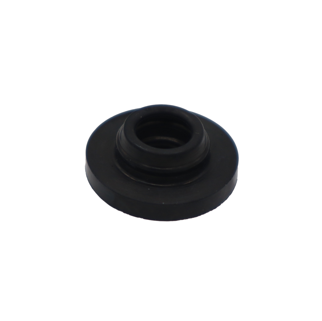 Black rubber washer.