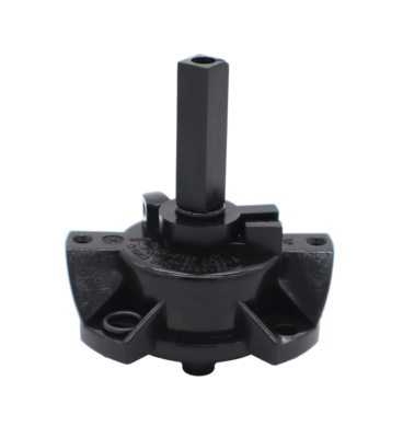 Black plastic cartridge with black rubber o-rings.