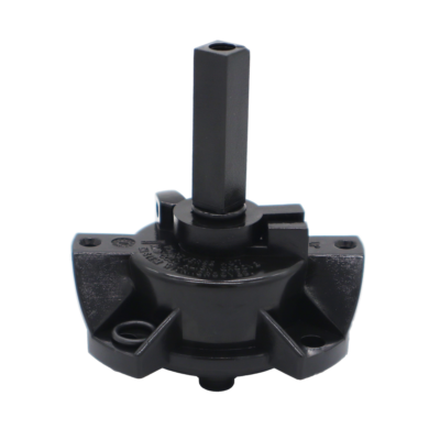 Black plastic cartridge with black rubber o-rings.