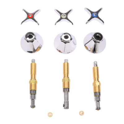 Chrome Plated 3 Handle Rebuild Kit for Speakman - Image 2