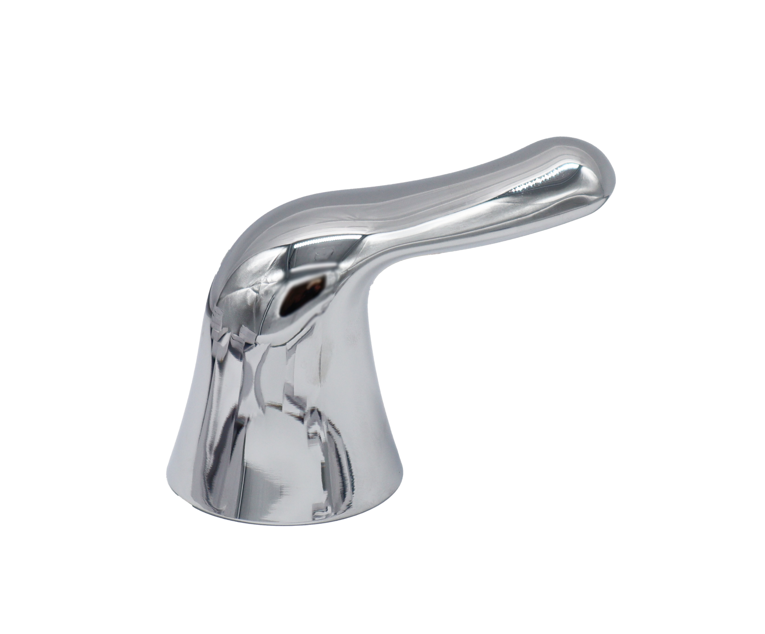 Polished chrome plastic handle.