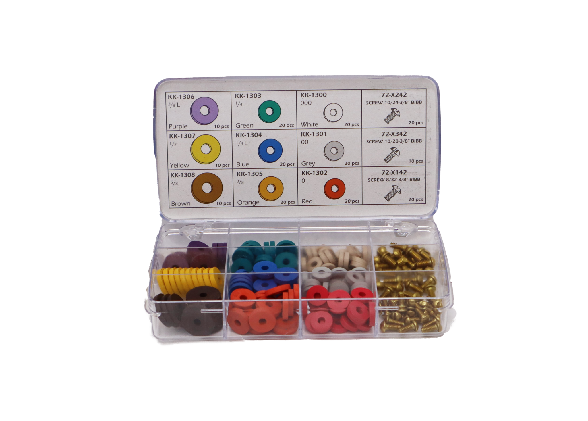 200 pc Flat Bibb Washer & Bibb Screw Assortment Kit Noel's Plumbing