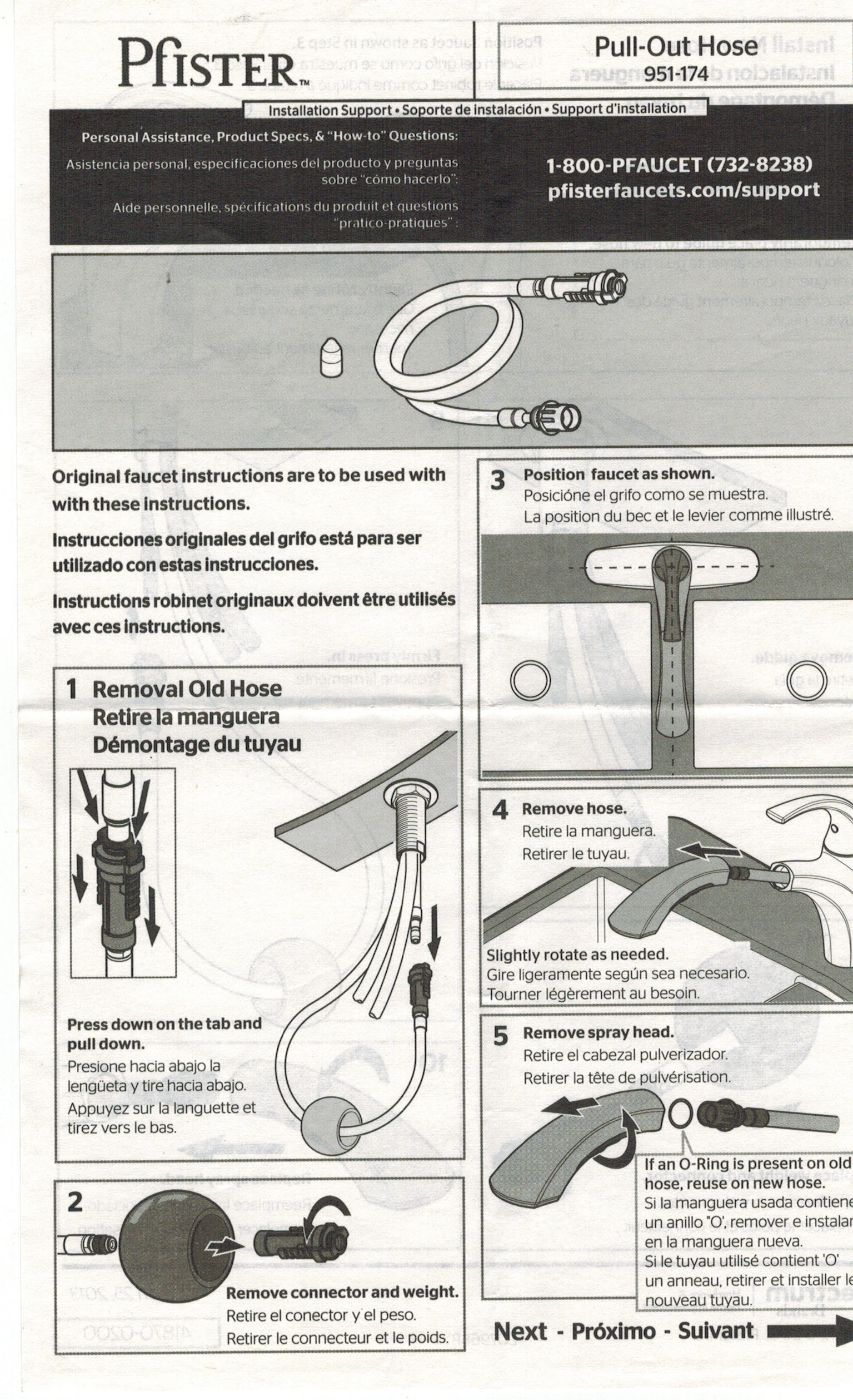 Manguera Pull-Down, Pull-Out