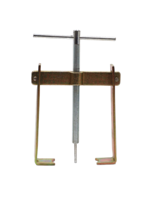3 prong metal tool used for removing old faucet handles.