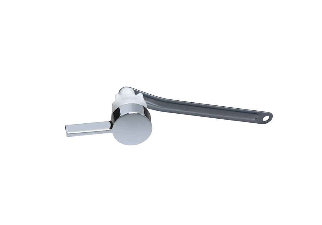 Brigh chrome handle with metal trip arm.