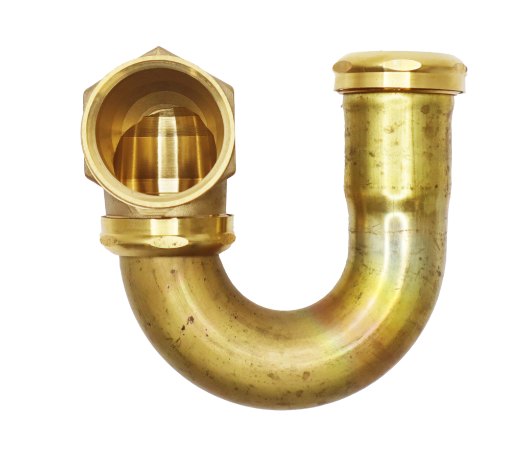 1 1/2" Rough Brass Cast Brass Sink Trap Noel's Plumbing Supply