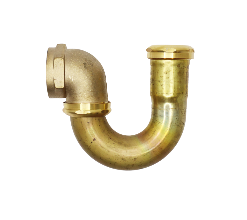1 1/2" Rough Brass Cast Brass Sink Trap Noel's Plumbing Supply