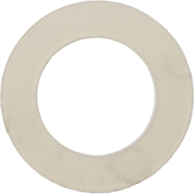 Clear round vinyl washer.