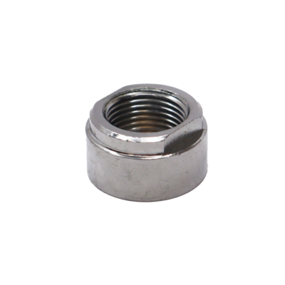 Polished chrome locknut.