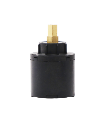 Black plastic cartridge with bras square handle connection.