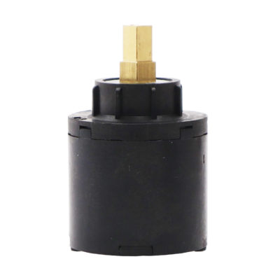 Black plastic cartridge with bras square handle connection.