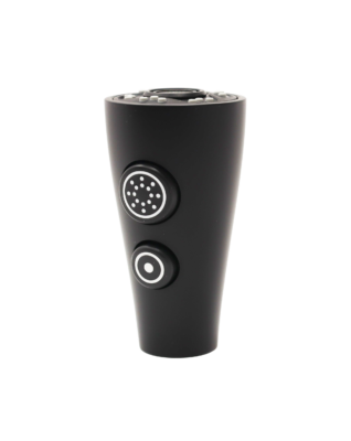 Matee black spray head with 2 black rubber buttons with aerator.