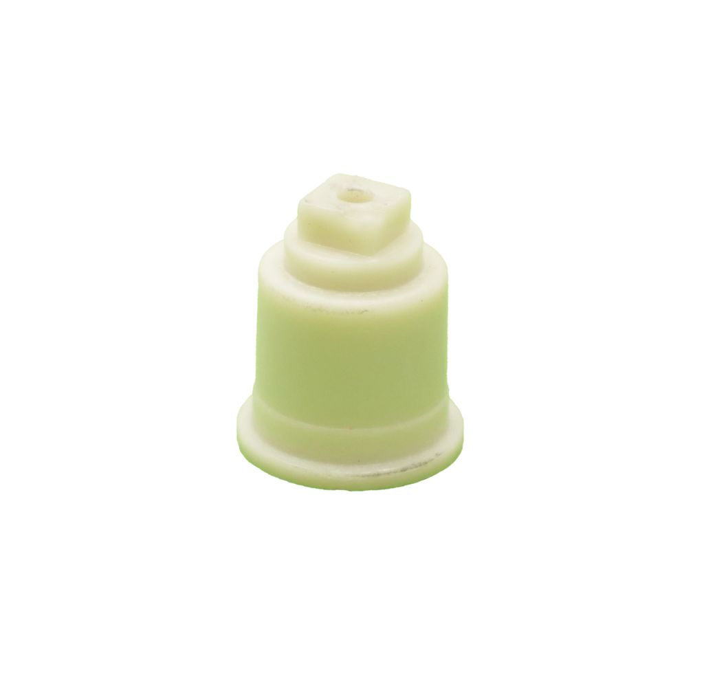Tan plastic handle adapter.