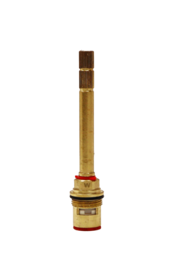 Bright brass setem with red index and bottom with 2 ceramic discs.