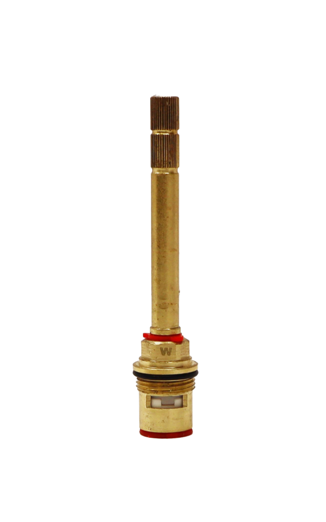 Bright brass setem with red index and bottom with 2 ceramic discs.