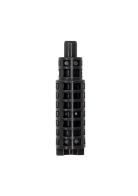 Black plastic stem extension with d broach.