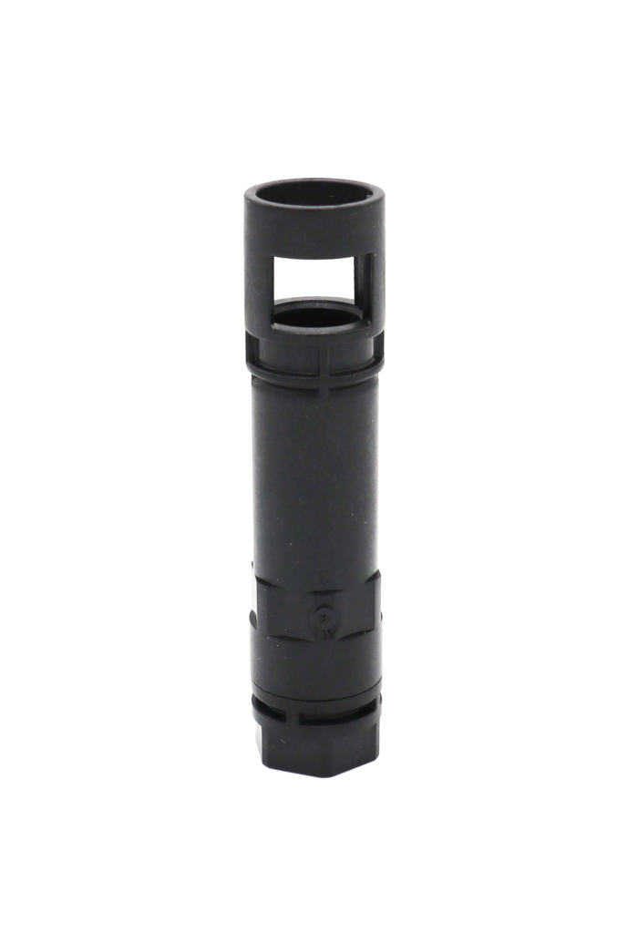 Black pla.stic quick connect fitting for faucet