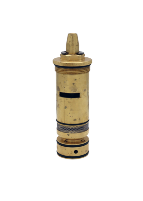 Brass cartridge with metal clip black rubber o-rings stainless screen and copper thermo.