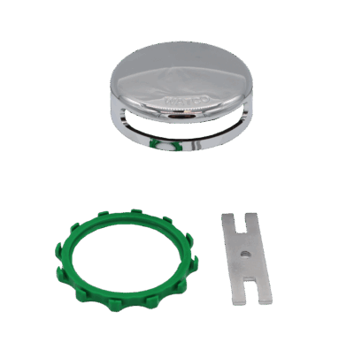 Watco 18009-CP Chrome Plated Innovator Snap On Overflow Plate Kit