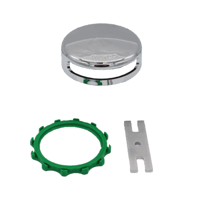 Watco 18009-CP Chrome Plated Innovator Snap On Overflow Plate Kit