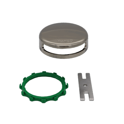 Watco 18009-BN Brushed Nickel Innovator Snap On Overflow Plate Kit