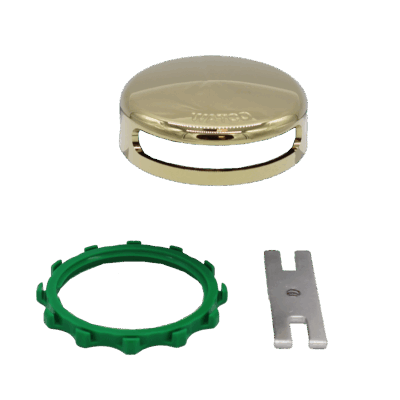 Watco 18009-PB Innovator Polished Brass Snap On Overflow Plate Kit