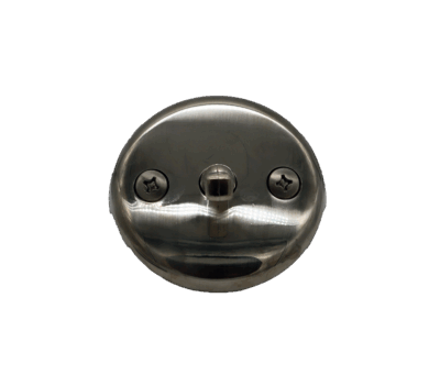 2 Hole Brushed Nickel Overflow Face Plate Cover with Screws X6400031-BN