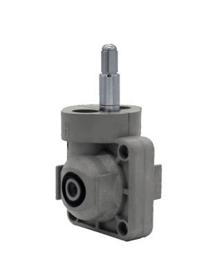Grey plastic cartridge with stainless stem and black oring and seal.