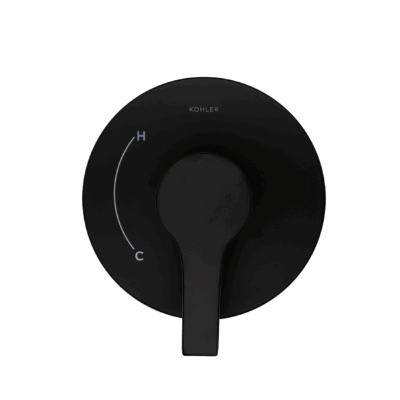 Kohler Matte Black Conversion Kit for Rite Temp Shower Faucets