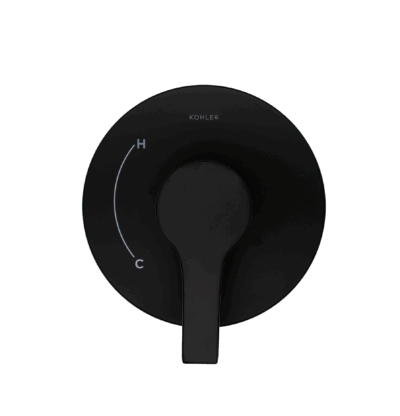 Kohler Matte Black Conversion Kit for Rite Temp Shower Faucets