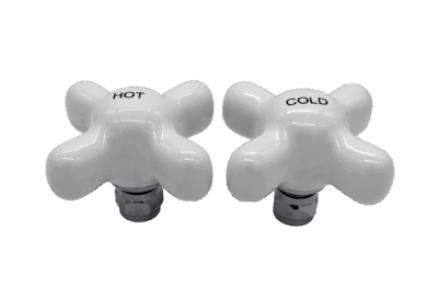 Porcelain Cross Handles for Speakman