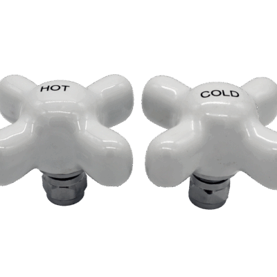 Porcelain Cross Handles for Speakman