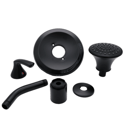 Matte Black Trim Kit for Single Handle Shower Valves