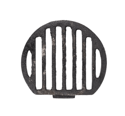 Cast iron drain cover.