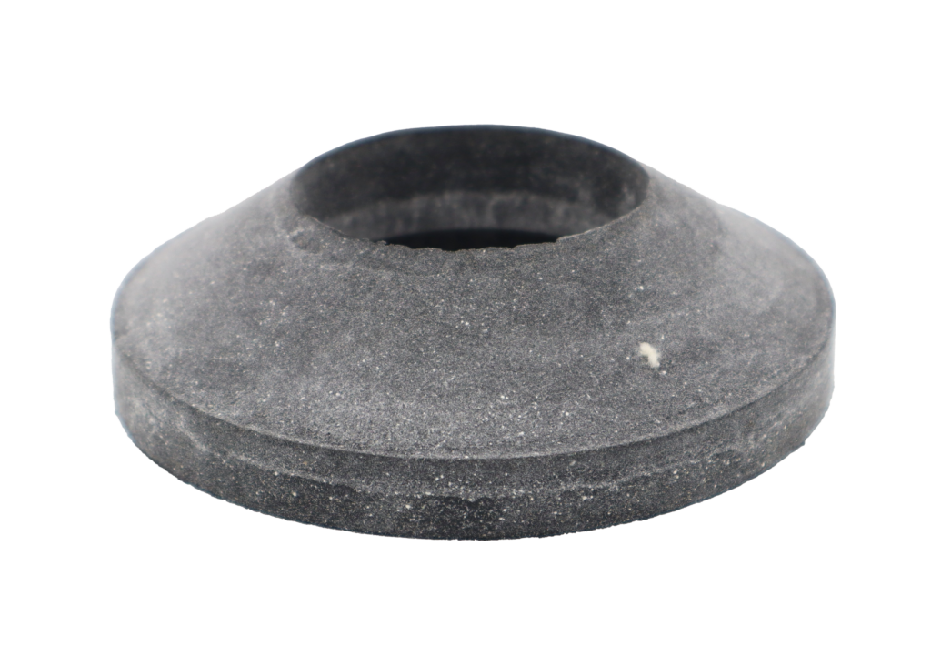 Light grey foam rubber tank gasket.