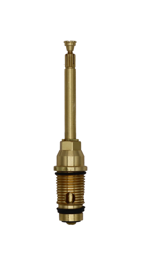 Bright brass transfer unit ieth black rubber o-rings and washer with brass screws.