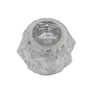 Clear acrylic handle with brass adapter.