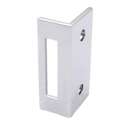 Polished chrome latch and keeper.